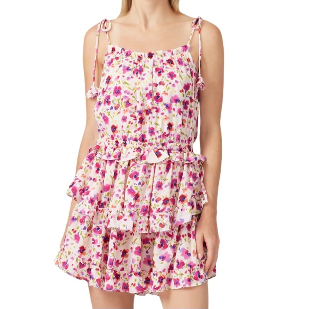 Misa Los Angles Eliana Ruffle Tiered Mini Dress